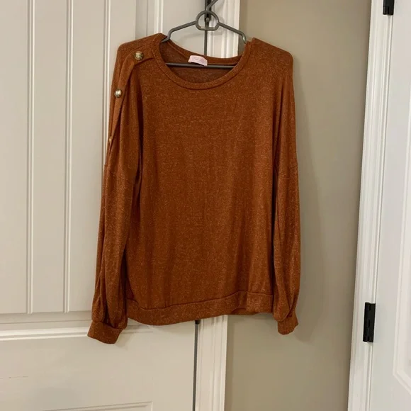Rust Drop shoulder sweater size S - Picture 2 of 6